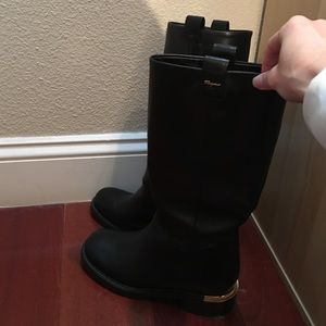 Salvatore Ferragamo Classic Black Leather boot